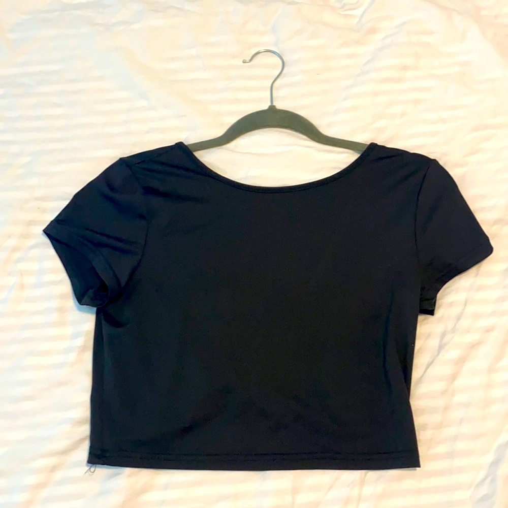 Black crop top